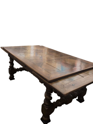 Carved Extendable Dining Table