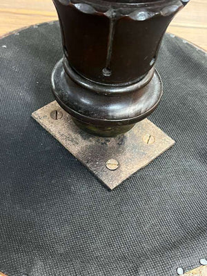 Victorian Piano Stool Leopard Upholstery Adjustable