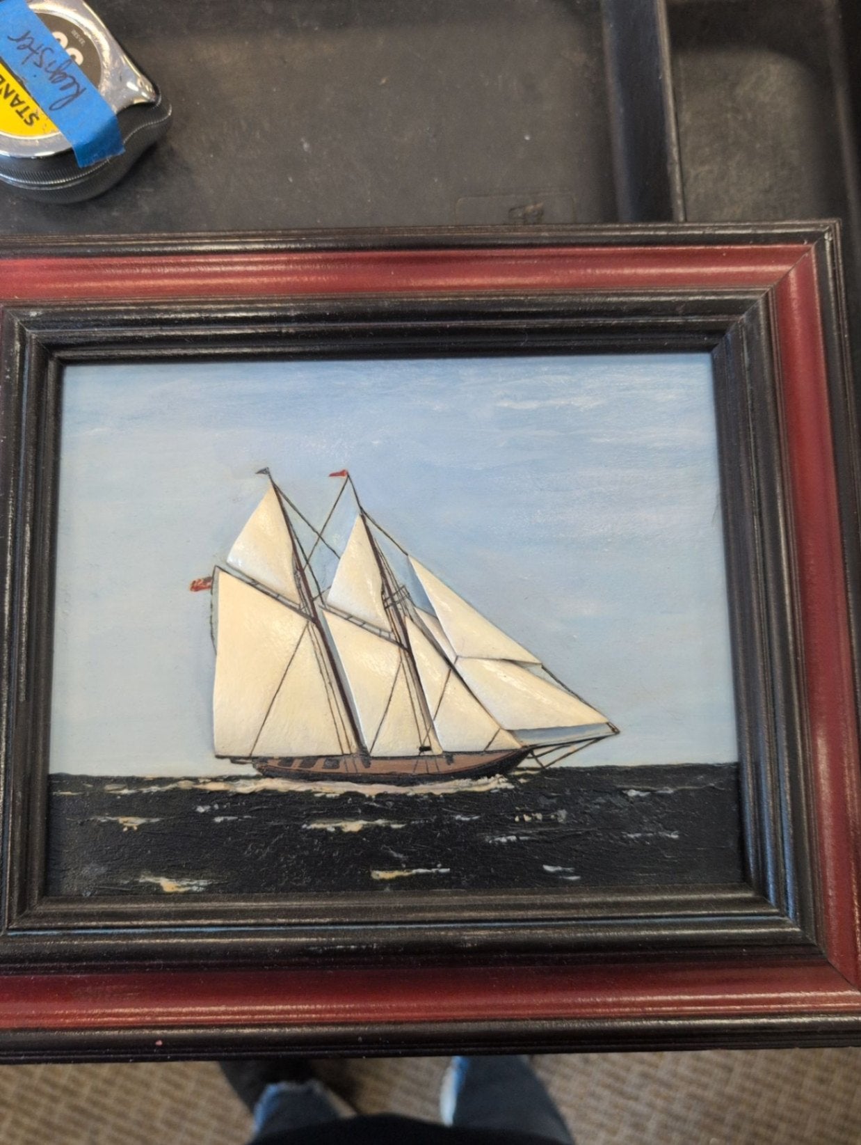 Ivory Sailboat Art Endeavor
