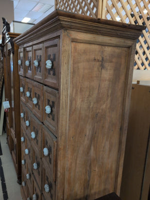 Mediterranean style apothecary cabinet 24 Drawer