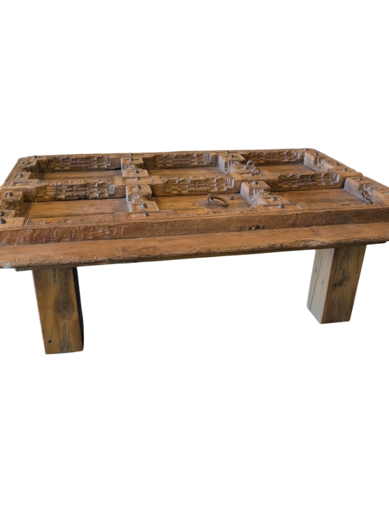 Carved Door Coffee Table