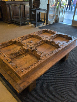 Carved Door Coffee Table
