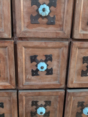 Mediterranean style apothecary cabinet 24 Drawer