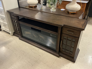 Trasante Everett TV console with electric fireplace