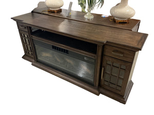 Trasante Everett TV console with electric fireplace