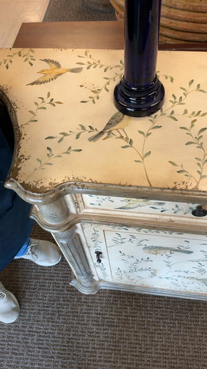 Archimede Seguso Murano Blue Candlesticks (Pair)