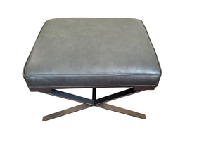 CR Laine Leather  Ottoman