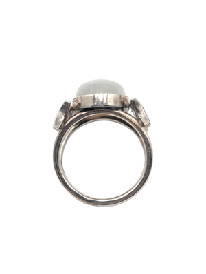 Ring Silver w/ Large Moonstone