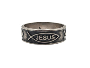 Ichthys Strerling Silver Ring