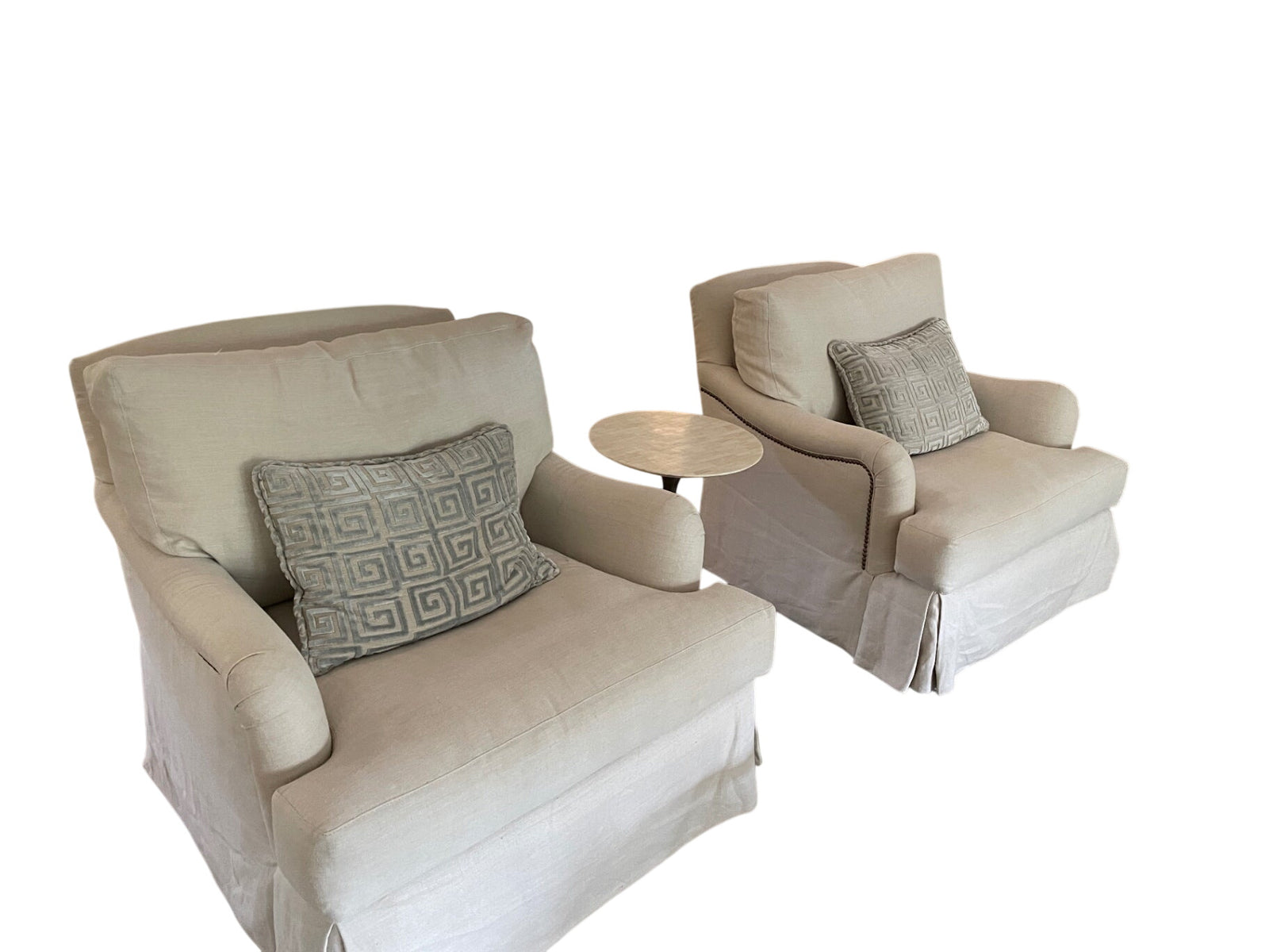 Upholstered Club Chairs (pair)