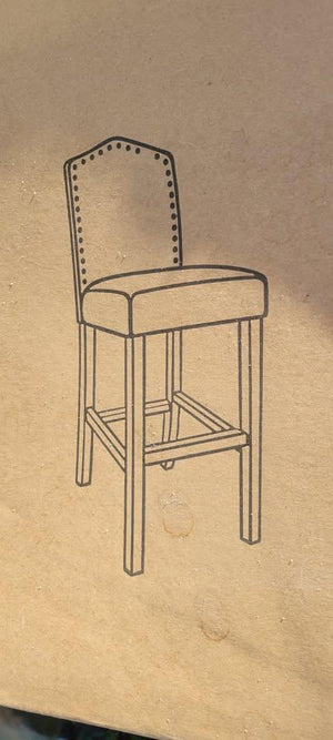Counter Height Blue Stools (pair)