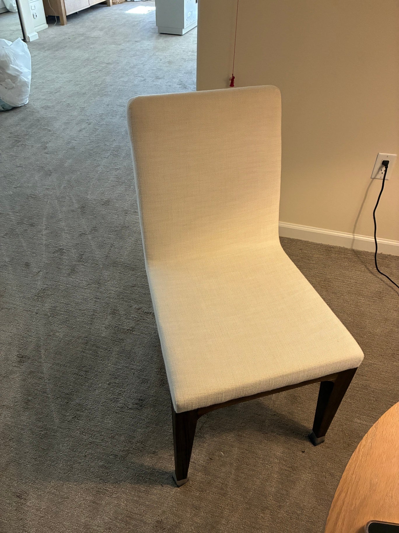 Restoration Hardware Preston Fabric Dining Side Chairs (Pair)