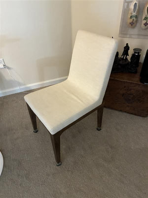 Restoration Hardware Preston Fabric Dining Side Chairs (Pair)