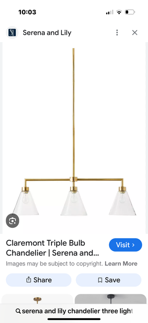 Serena and Lily Claremont Chandelier