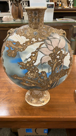Japanese Satsuma Style Moon Vase Remake