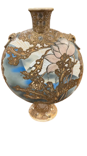 Japanese Satsuma Style Moon Vase Remake