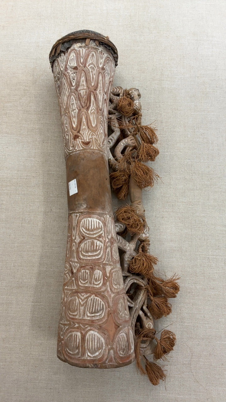 Indonesian Indigenous Asmat Drum