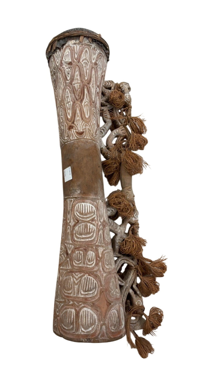 Indonesian Indigenous Asmat Drum