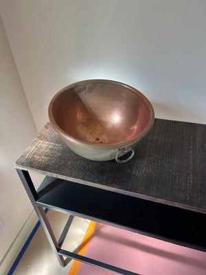 Vintage copper mixing bowl