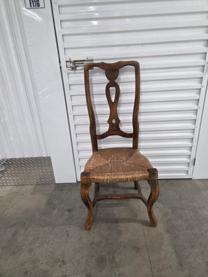 Italian Rococo Rush Seat Dining Chairs (set of 8) 6 reg. 2 captain