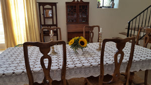 Italian Rococo Rush Seat Dining Chairs (set of 8) 6 reg. 2 captain