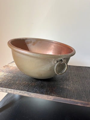 Vintage copper mixing bowl