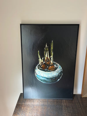 Paperwhites oil painting