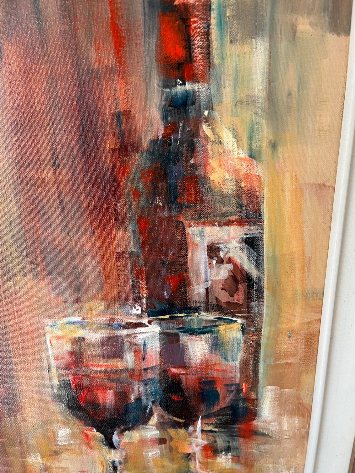 Wine Bottle painting