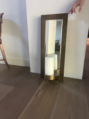 Chapman 1983 bronze mirrored sconces (PAIR)