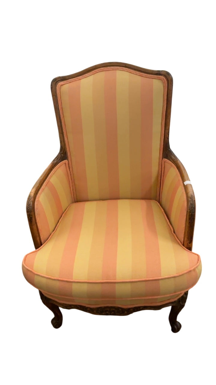 French Louis XV Striped Chair