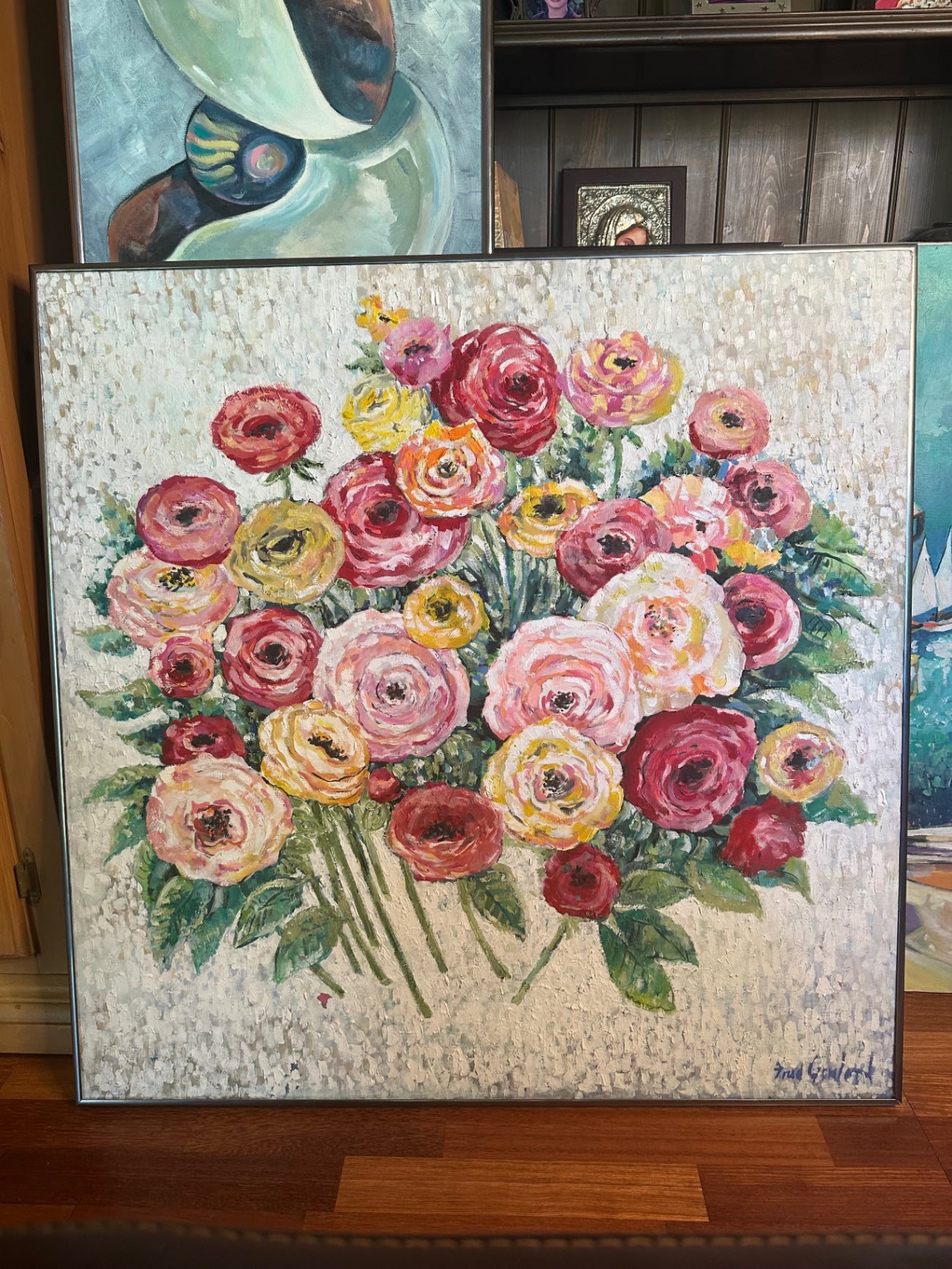 Fred Gowland Rose Painting