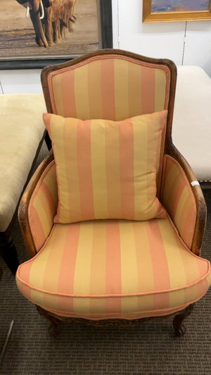 French Louis XV Striped Chair