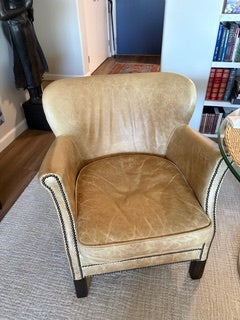 Restoration Hardware Timothy Oulton’s  Leather Club Chair (pair)
