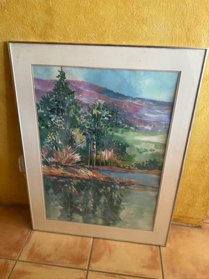 Fred Gowland Triptych Santa Barbara Bird Refuge 