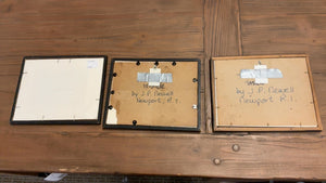 J.P. Newell Framed Boats (3 Total)
