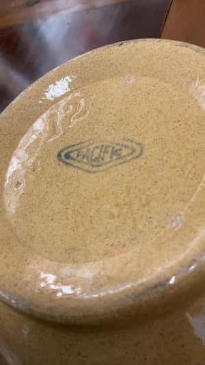 Pacific Pottery Vintage Mixing Bowl Earthenware Yellow