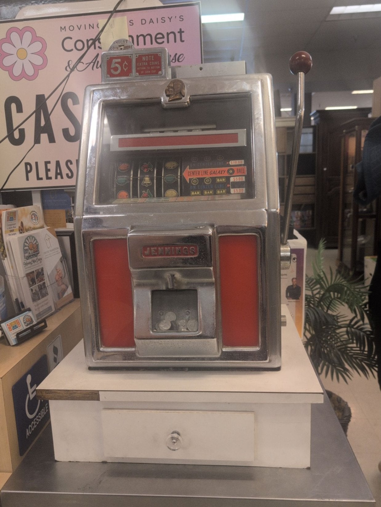 1965 Bally Sands Hotel 5 Cents Jennings Slot Machine