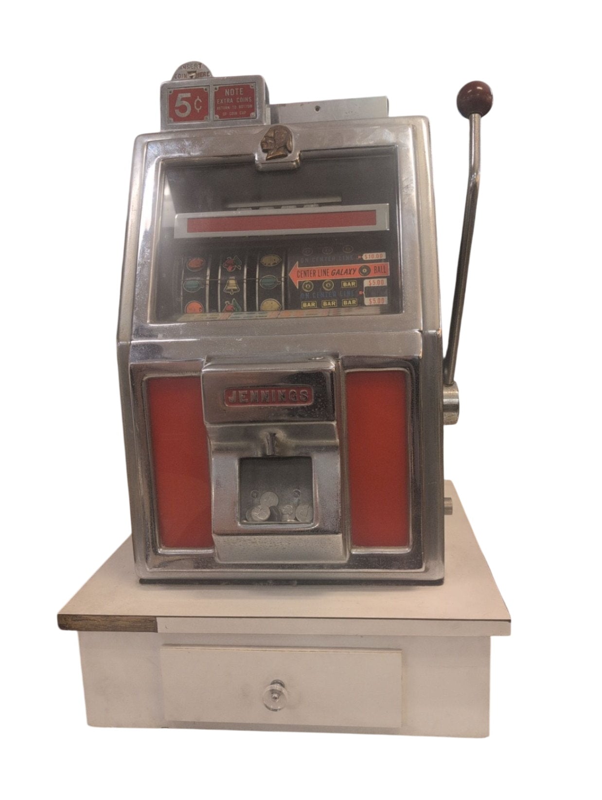 1965 Bally Sands Hotel 5 Cents Jennings Slot Machine