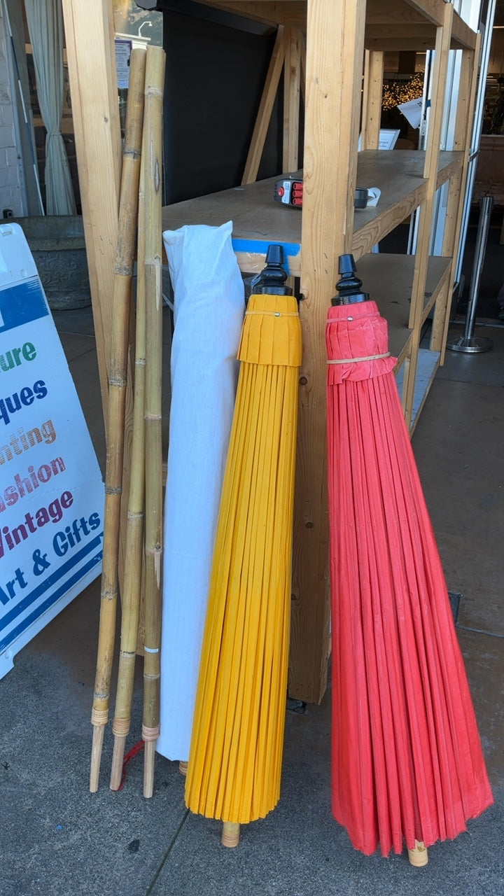 Chinese paper parasol, umbrellas, large (each)