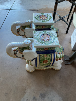 Elephant Garden Seats (pair)
