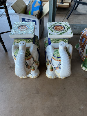 Elephant Garden Seats (pair)