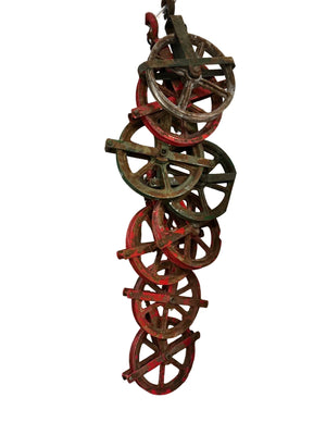 Antique iron pulley wheels (Each)