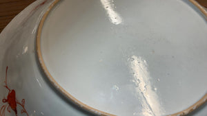 Antique Chinese Blood and Milk Style Porcelain Plate ( Repaired )