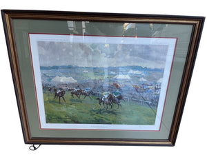 Peter Williams signed Derby print