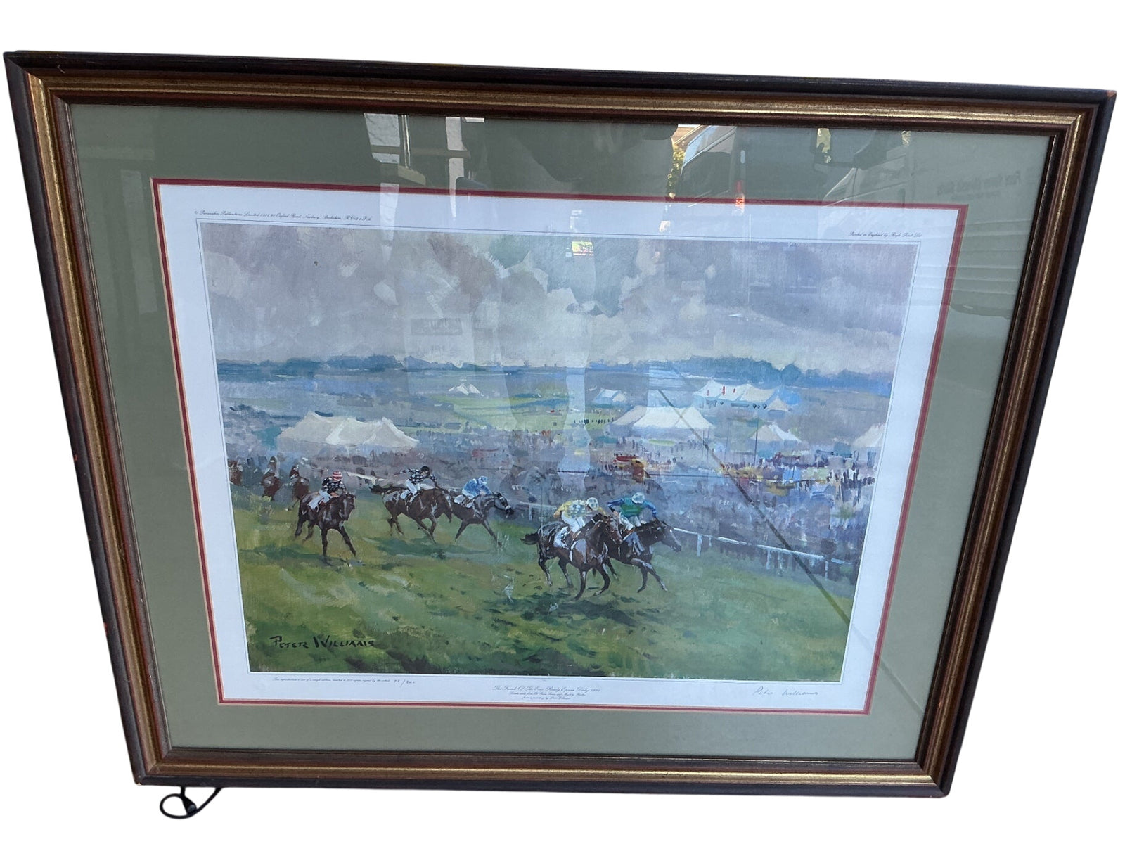 Peter Williams signed Derby print