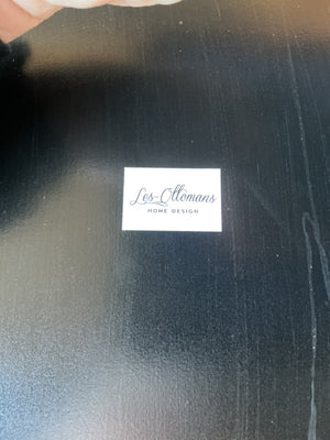 Les Ottoman painted tray with cranes