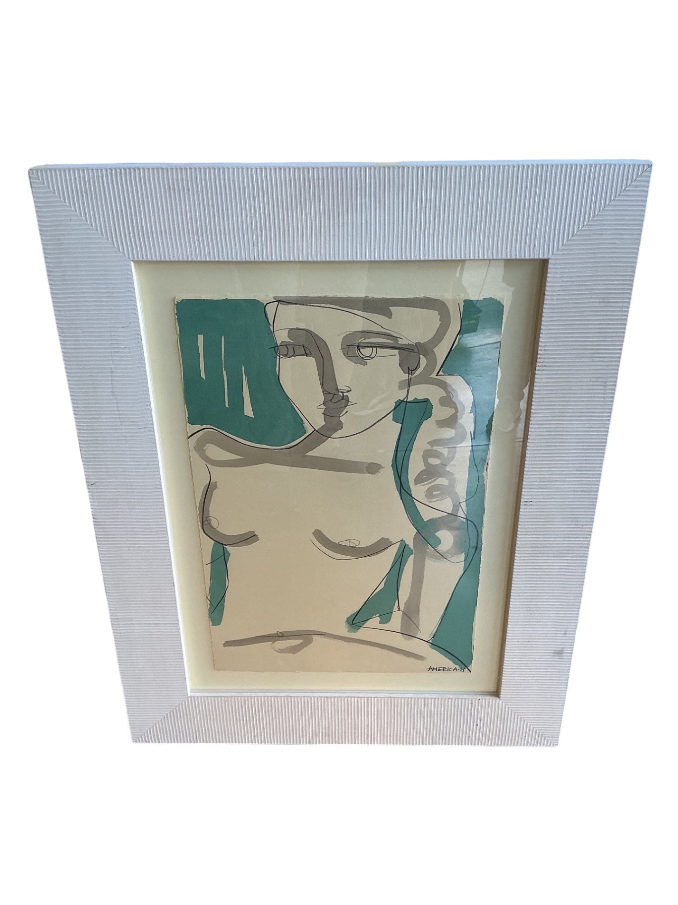 America Martin, watercolor female nude