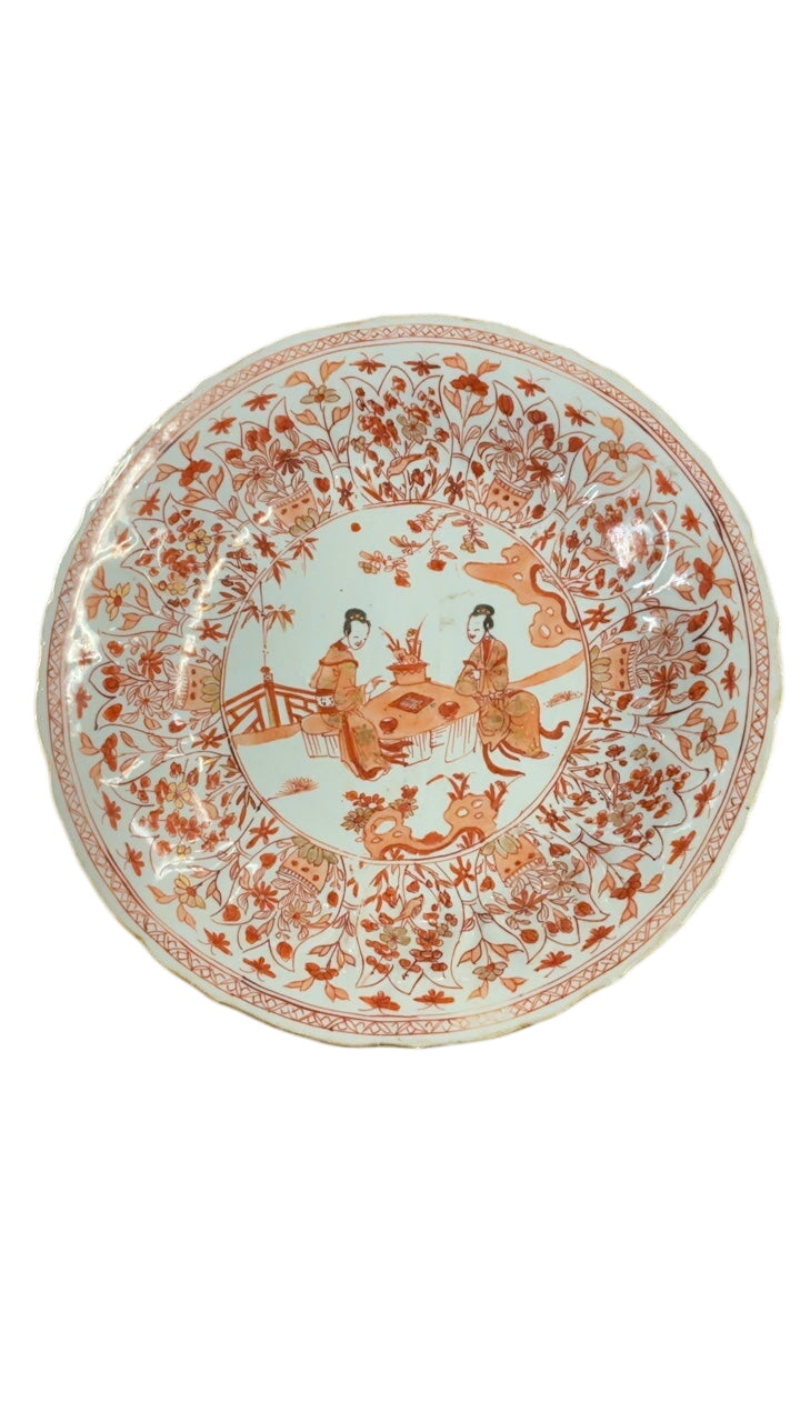 Antique Chinese Porcelain Plate ( Repaired )