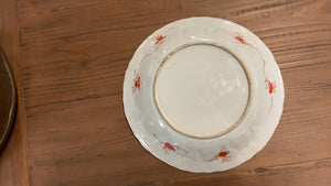 Antique Chinese Blood and Milk Style Porcelain Plate ( Repaired )