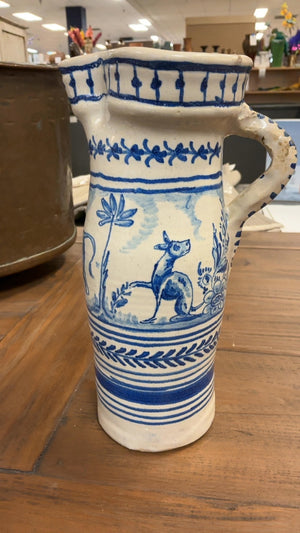 Hand Painted Ceramic Jug Large